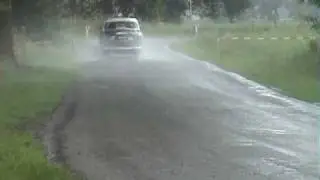 Olaf Pothoven en Anja Lieuwma Vechtdal Rallysprint 20 06 2009 KP 3 Radewijk