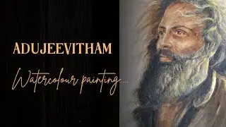 Adujeevitham  Water Colour Painting  