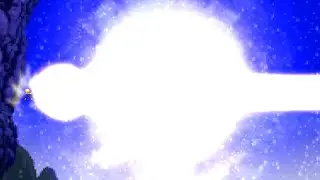 Vegeta destroys planet sprite animation
