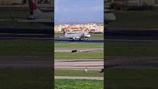 🛬 Pouso Suave e Perfeito do Embraer ✈️🇵🇹 #embraer #tap #portugal #aviation #planespotting #flight