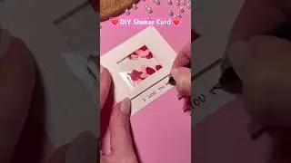 DIY Shaker Card ❤️ Handmade Love Card Idea! #shorts