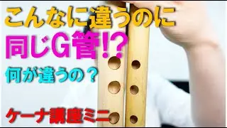 ケーナの太さと音量の関係【ケーナ講座ミニ】