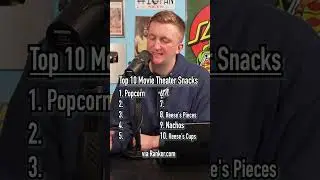 GUESSING The TOP 10 Best MOVIE THEATER SNACKS! #shorts #movies #snacks #food #foodie