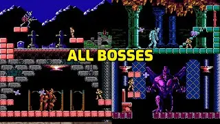 Castlevania 3 Dracula's Curse (NES 1990) - All Bosses + Ending