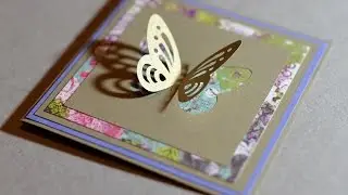How to Make - Spring Greeting Card With Butterfly - Step by Step | Kartka Z Motylkiem