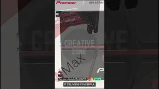 Pioneer GM-A6704 &ndash; 4 Channel Car Amplifier | Power Up Your Drive! High Power | Crystal Clear Sound