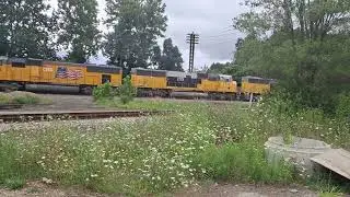 LTEX sd60m locomotives switching Newark yard (part 1)