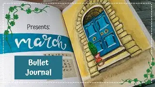 Plan with me - March 2022 Bullet Journal - Door to spring
