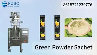 Super Raw Organic Green Powder Sachet packing machine | Back stick sealing bag packing machinery