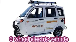 Three wheel motorcycle motor electric passenger tricycle enclosed cabin exterior & interior design