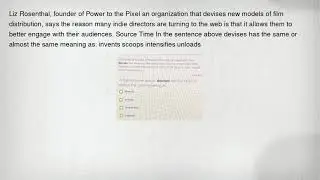 Liz Rosenthal, founder of Power to the Pixel an organization that devises new models of film distrib