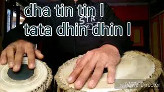 Tabla dadra taal theka, all variation & fillars