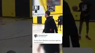 If only Devin Booker practiced against double teams 😂#viral #shorts #suns #subscribe #nba #sports