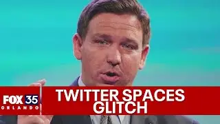 DeSantis Twitter Spaces announcement glitch