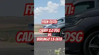 VW Caddy ve Citroen Berlingo ile 100km hızla fren testi | @uzmediatr