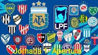 Resumen de la Jornada 1 del Torneo Apertura de la Primera División Argentina. #argentina #liga 🇦🇷.