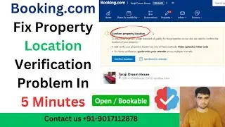Booking.com Property Location Verification | How to verify your property on booking.com
