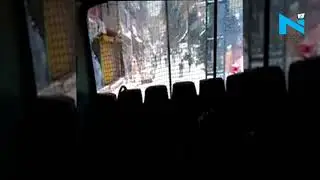 Watch: Stone Pelters Target CRPF jawans in Jammu and Kashmir