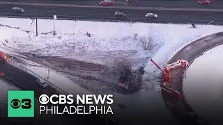Driver dead after tanker truck overturns in Bensalem