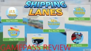 Reviewing every gamepass in Roblox Shipping Lanes! (6 gamepasses reviewed)