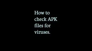 How to Check APK files for Viruses#shorts