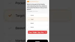 Over Wallet today quiz answer: Nov 19 🌐 Over Wallet airdrop