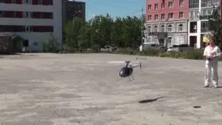 Первый взлет TREX600E aka MD-500E