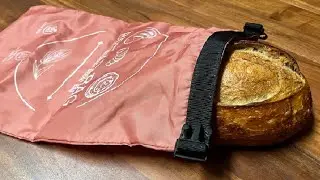 Reusable Bread Bag with Zipper & Linen Bowl Cover &ndash; Freezer Safe Sourdough Storage Keeps Homemade Lo