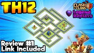 *FREAK* TH12 Legend League Base & War Base Review (With Link) - Clash of Clans