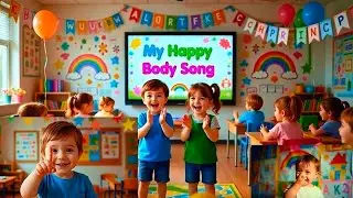 Learn My Happy Body Song | Learn Body Parts | Fun Toddler Action Song | PlayPop Kids | nursery rhyme