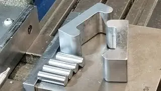 Unique large round part holder for milling vice.