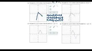Transforming the graph of a function using more than one transformation