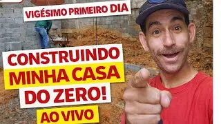 DIA 21 CONSTRUINDO MINHA  As paredes já estão na MINHA ALTURA 😱 Nem eu acredito no que já fiz!