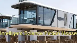 All-in-one Whole House. Intelligent Science Fiction House .Modular Home Space Capsule.
