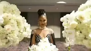 Black panther themed bridal promo