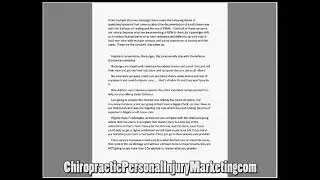 60 Chiropractic Personal Injury New Patient Referrals 90 Days
