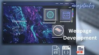 Responsive Homepage Using HTML CSS & JS | Web Development Project || #coding #website #amazetechy