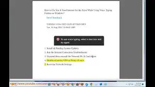Fix You&rsquo;ll Need Internet for this Error While Using Voice Typing on Windows