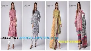 ZELLBURY UNSTITCHED | 2PIECE LAWN COLLECTION  VOL-2 '19 | KHAN STORE |