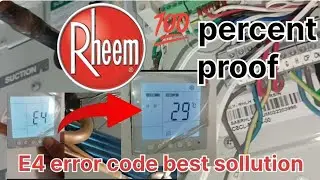 Rheem ac me  E4 error aa raha hai l Rheem ac e4 error kaise solve kare l rheem ac me e4 aa raha