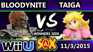 S@X 122 - Bloodynite (Gannondorf) Vs. Taiga (Peach) SSB4 Tournament - Smash Wii U - Smash 4