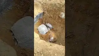 Surprising Stone Below Building Foundation #technology #construction #civilengineering