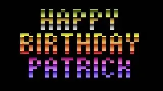 ATARI 2600 Happy Birthday Patrick Demo 2001 Dennis Debro PD bin zip