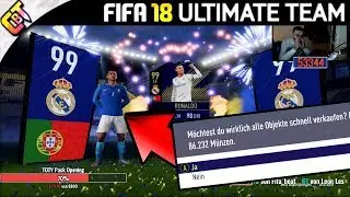 FIFA 18 RONALDO TOTY DISCARD PACK! 99 TOTY RONALDO IN A PACK!!