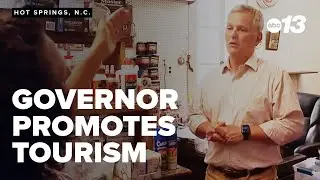 Gov. Stein visits Hot Springs on WNC tourism campaign