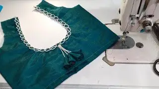Dori Blouse Neck Design cutting and stitching#blousedesign#designerneck#doridesign#blouseneckdesign 