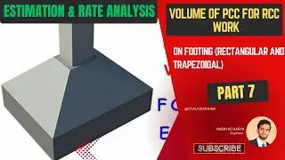 Estimate Volume Of PCC For RCC Work On Footing With Rate Analysis &ndash; Full Course Part 7