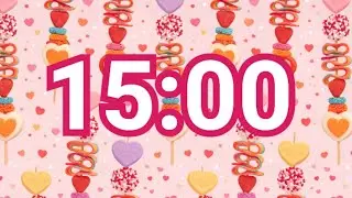 15-Minute Candy Kabobs Timer | Cute Valentine Countdown