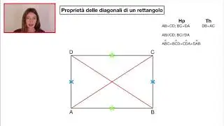 Propriet&agrave; delle diagonali di un rettangolo