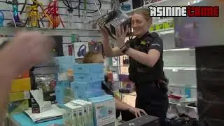 Cheeky female police officers bullying UK shop owner TRUECRIMEUK